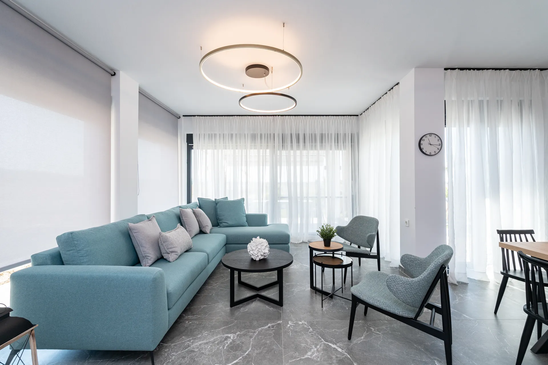 Tiara Holidays - Olympiada Residential Complex & Villas - Three-Bedroom villa with Private Pool & Rooftop - living room.webp